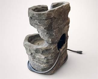 Lot 035: Faux Rock Cascading Tabletop Fountain