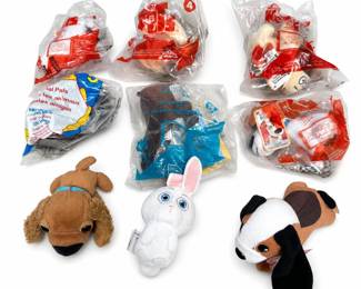 Lot 130: 9 McDonald's Happy Meal & Assorted Plush Toys
