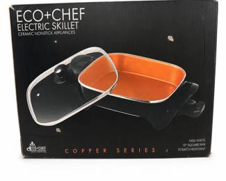 Lot 824A: Eco+Chef Copper Series 12-inch Square Electric Skillet