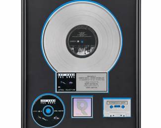 Lot 766: Ice Cube 'Lethal Injection' RIAA Platinum Sales Award