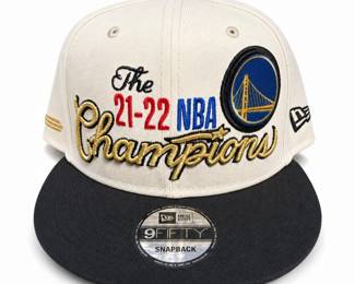 Lot 834: New Era Warriors 2022 NBA Champions 9FIFTY Snapback