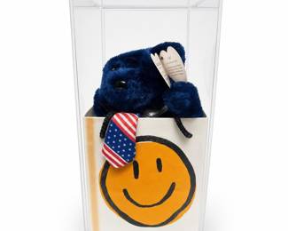 Lot 132: Ty Beanie Baby 'Pops' the Bear with USA Necktie