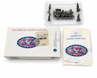 Lot 1005: 5-Piece Americana Pewter Collection AH45 Locomotive Set