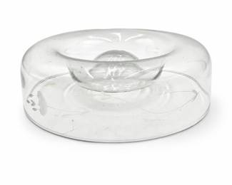 Lot 817A: Princess House Heritage Etched Chip & Dip Bowl