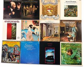 Lot 787: Vinyl LP Records incl. Jefferson Airplane & Switched-On Bach