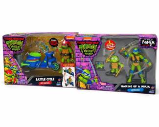 Lot 819A: 2 TMNT Mutant Mayhem Playmates Action Figure Sets