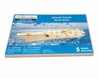 Lot 0683: Creatology Aircraft Carrier Wooden Puzzle Kit