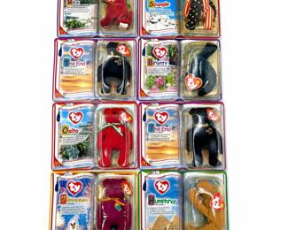 Lot 1008: 8 McDonald's Ty Beanie Babies in Original Boxes