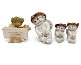Lot 820A: 3 Dreamsicles Cherubs & Zondervan Angel Figurine