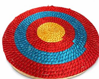 Lot 121: Kainokai Handmade Coiled Straw Archery Target