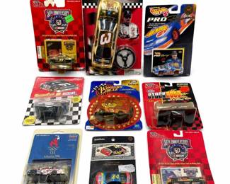 Lot 810A: 9 NASCAR Die-Cast Cars incl. Dale Earnhardt & Jeff Gordon