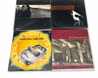Lot 0925: 4 Vinyl LP Records: U2 (x3) & Beastie Boys