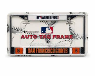Lot 808A: Rico San Francisco Giants 2014 World Series Chrome License Plate Frame