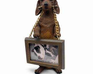 Lot 827: CBK Frame Traditions Dachshund Figural Photo Frame