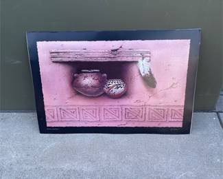 Lot 773: "Window to the Past" Southwestern Art Print by M.S. Frances