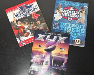 Vintage Sports Championship Programs Collection