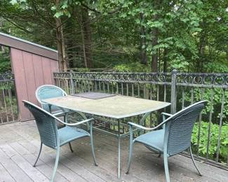 Wrought Iron Patio Dining Set