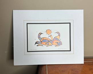 Norval Morrisseau "Loon Family" Art Card