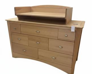 Ragazzi Light Wood 7 Drawer Dresser with Changing Table