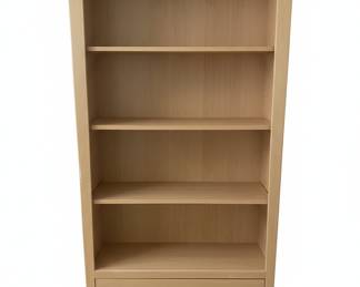 Ragazzi Light Wood Laminate Bookshelf with Lower Drawer
