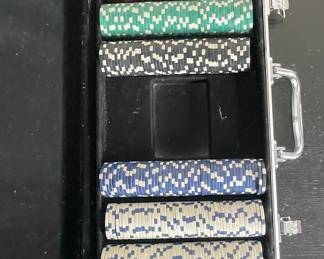 Poker Chip Set with Aluminum Case
