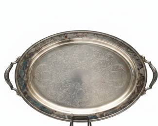 Vintage Oneida Silver-Plated Serving Tray
