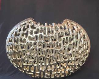 Vintage Openwork Metal Bowl