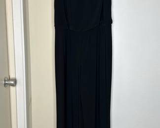 Laundry by Shelli Segal Black Lace Back Jumpsuit