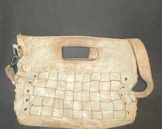 BED|STĂś Woven Leather Handbag