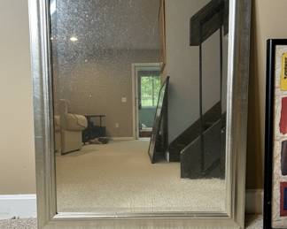 Silver Finish Decorative Wall Mirror