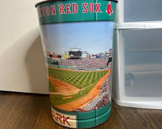 Boston Red Sox Fenway Park Metal Waste Basket
