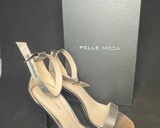 Pelle Moda Evening Sandal Silver