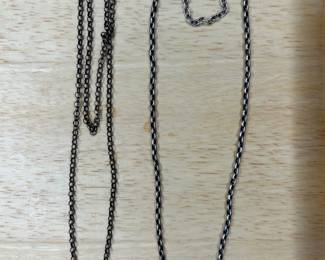 Sterling Silver Rolo Chain Necklaces