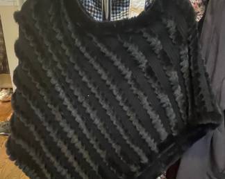 J. McLaughlin Faux Fur Poncho