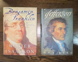 Biographical Hardcover Books: Benjamin Franklin and Jefferson