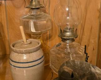 Oil Lamps  - Butter Churn 