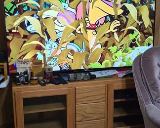 60" Sony TV - Credenza 