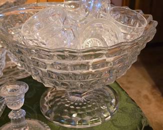 Beautiful Fostoria Punch Bowl 