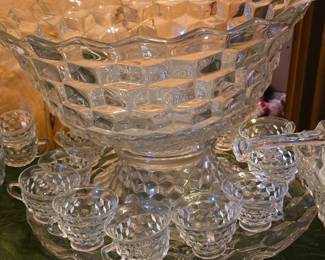Large Fostoria Punch Bowl 