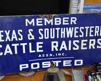 Old Member Texas Cattle Sign