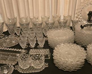 Lots of Beautiful Fostoria Glasses - Plates - Misc
