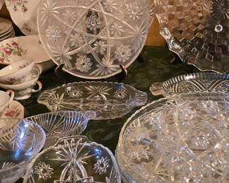 Crystal Serving Platters 