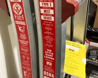 Label on Little Giant ladder