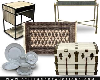 Ladders, pet crates, legos, coffee grinder, cake decorating supplies, laser jet printer, marble collection, Teenage Mutant Ninja Turtles, action figurines, Drexel furniture, ornaments,  and more!