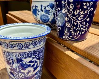 Blue & White Decorative Planters