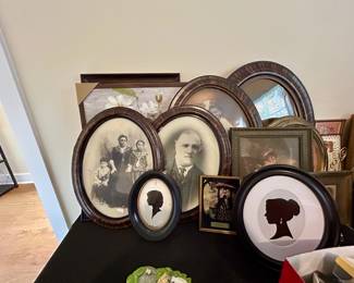Vintage Framed Portraits, Silhouettes & Decorative Wall Art