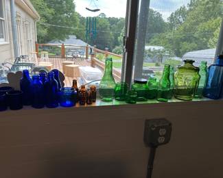 Vintage Colored Glass Collection