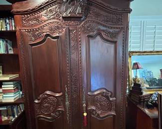 Grand Carved Armoire