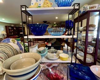 Assorted Glassware, Serving Pieces & Kitchen Décor