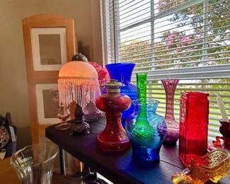 Vintage Colored Art Glass Collection